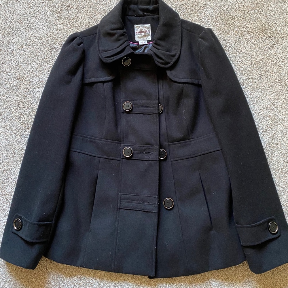 Hydraulic Black Pea coat from dillards